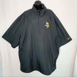 Minnesota Vikings Nike OnField 1/2 Zip Windbreaker